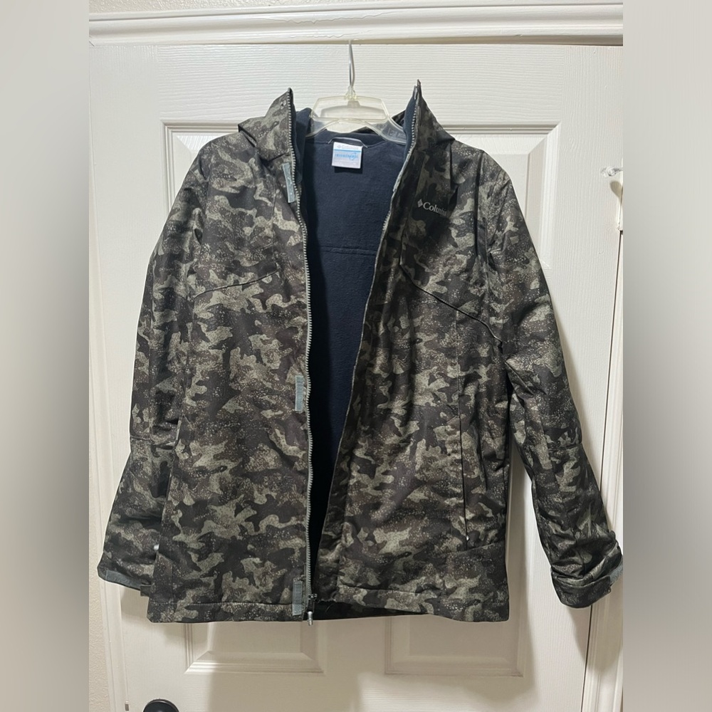 Columbia Bugaboo II fleece interchange boys XL camo coat jacket
